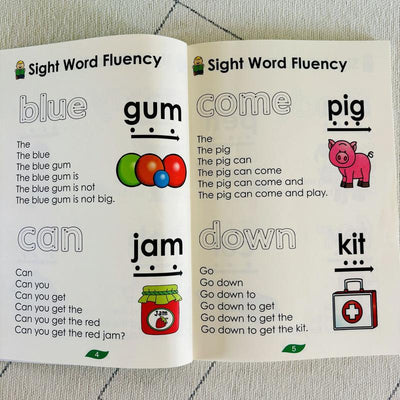 English Sight Words Learning (Pyramid Sentences) Exercise Book