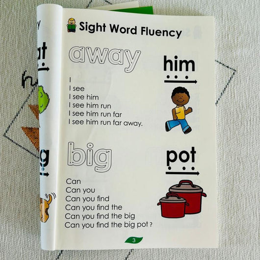 English Sight Words Learning (Pyramid Sentences) Exercise Book