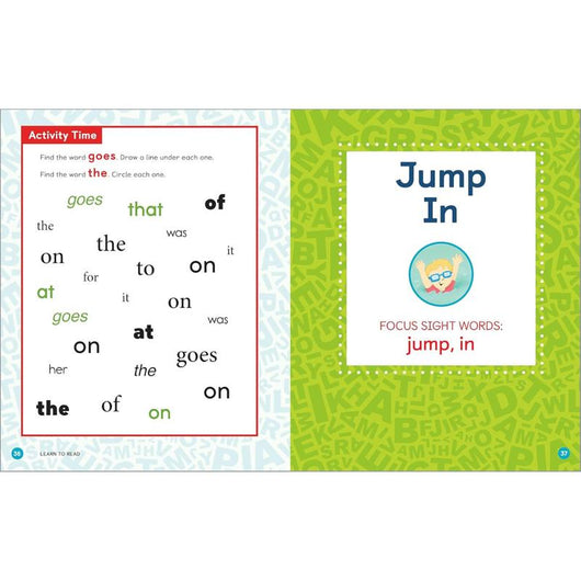 Learn to Read: Sight Words Storybook — 25 Simple Stories & Activities for Beginner Readers