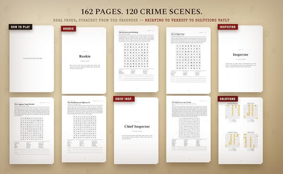 Cold Case Files: The Murder Mystery Word Search Puzzle Book: 120 Crime Scenes to Investigate